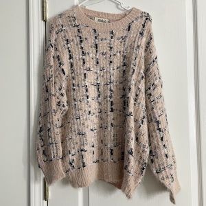 Listicle pink and black sweater